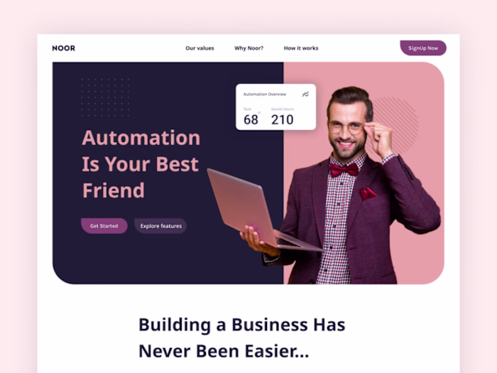 Landing Page For SaaS App