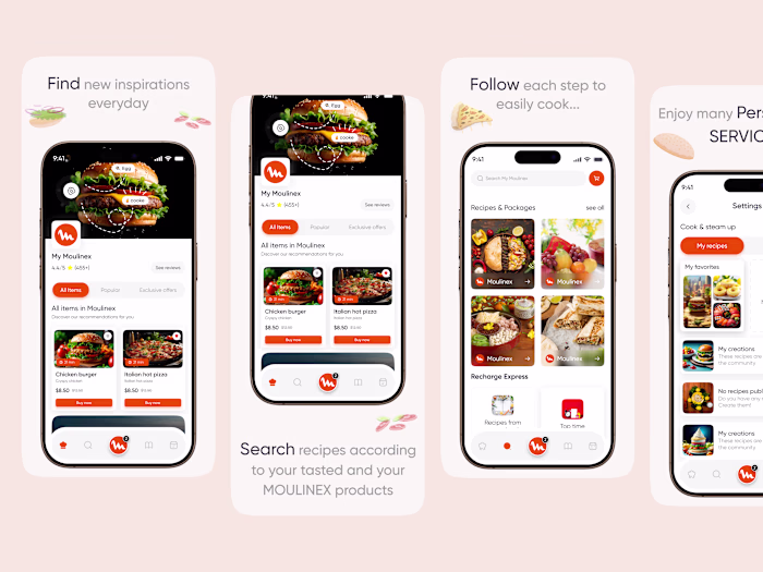 Moulinex – Smart Recipe & Cooking Companion App Screenshot