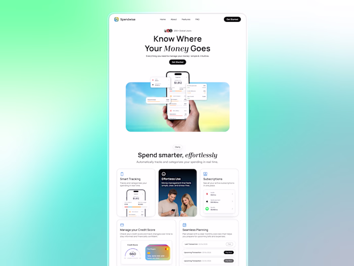Working on a new landing