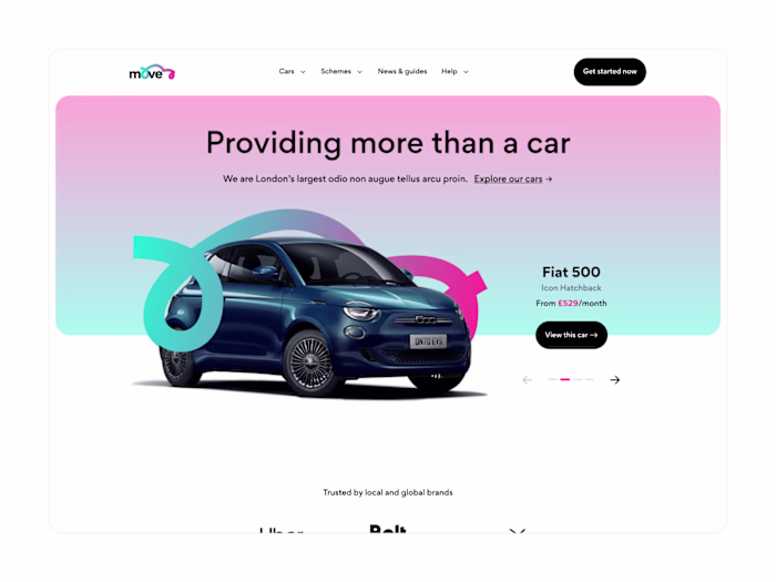 Bold, Modern Website Design for the Next-Gen Driver