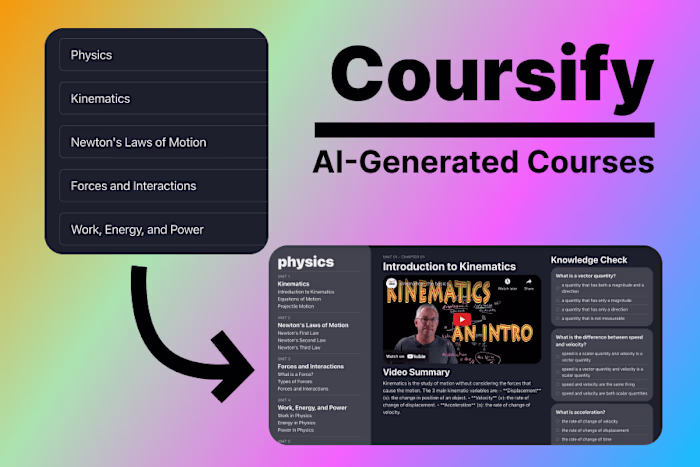 Coursify | AI-Generated Courses