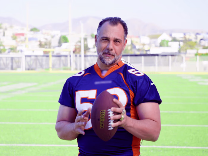 Vitamins Ad with Superbowl player