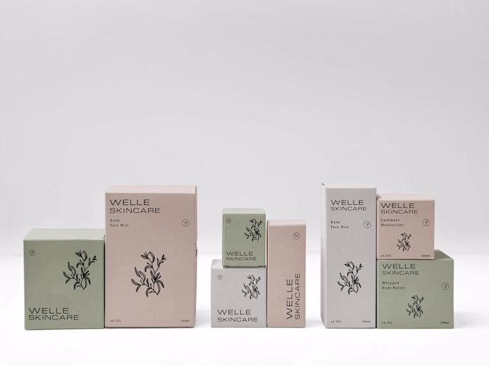 WELLE/ PRODUCT PACKAGING/ BRAND IDENTITY