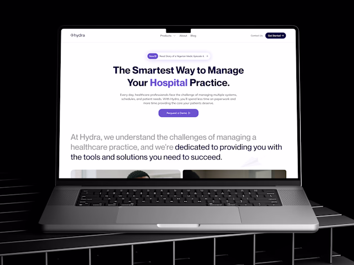 a scrollthrough of a marketing website I designed for a heal...