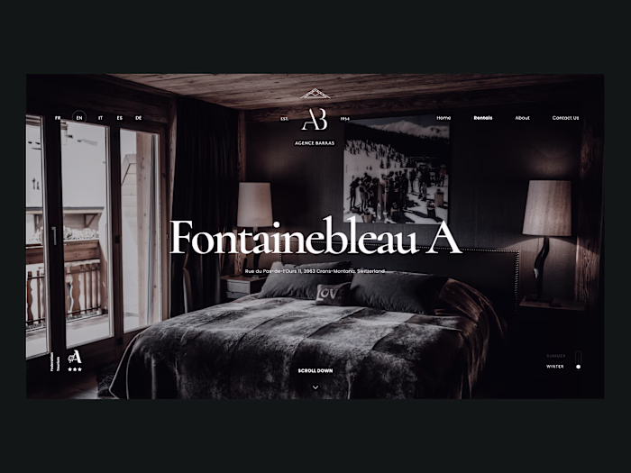 Swiss real estate Webflow website