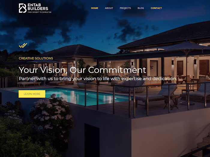 Construction company website