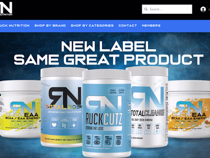 Supplements Ecommerce Website