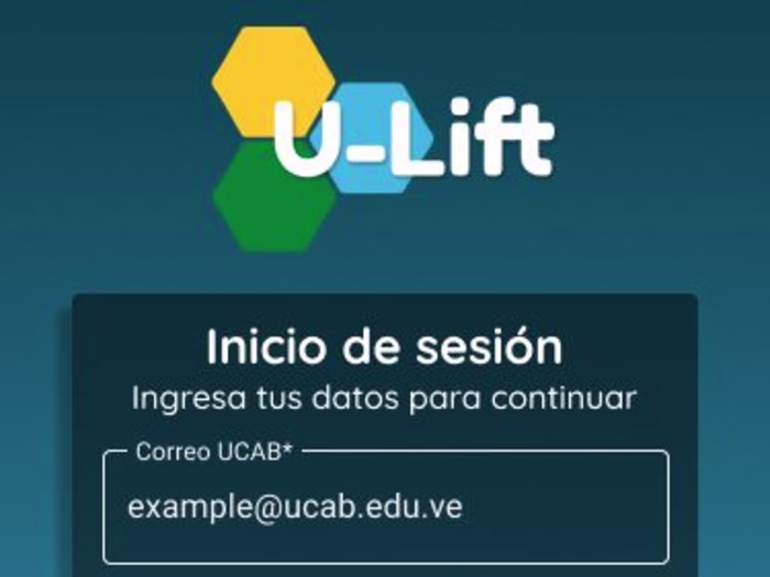 Application for shared rides on the university campus.