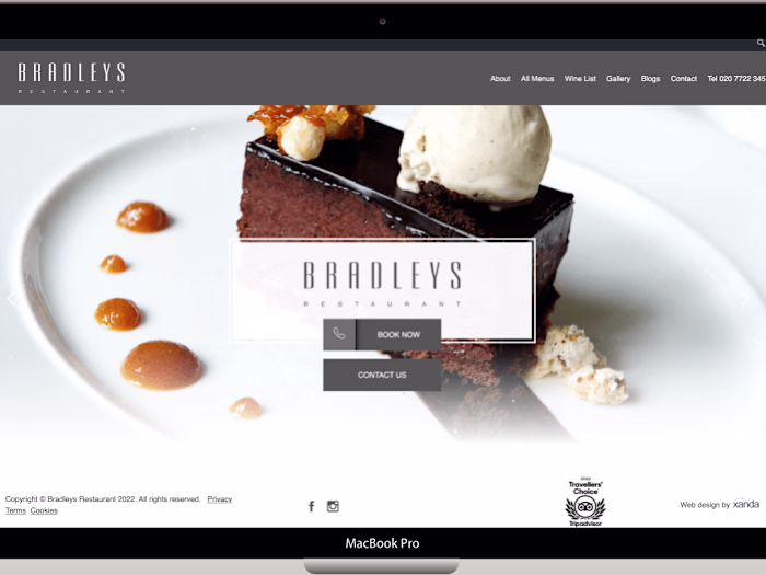 Bradley’s - Restaurant (WordPress Development)