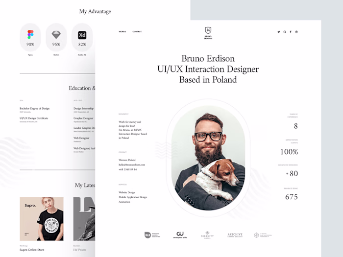 Moonex Portfolio Website Template