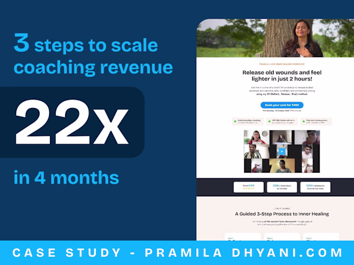 Pramila Dhyani (Self Transformation Coach) - 22x Revenue