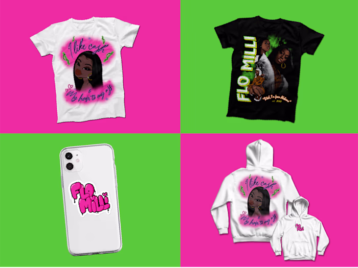 Flo Milli Merch Design