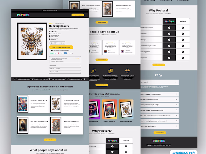 Posterz product page