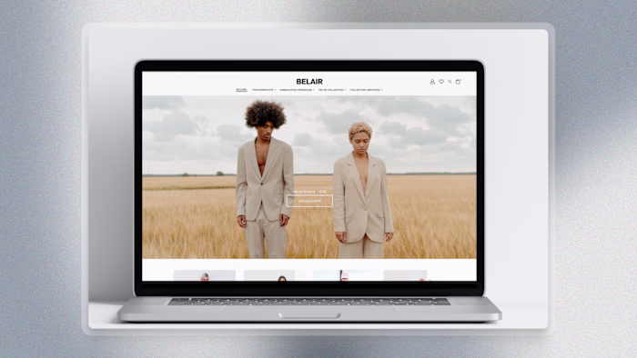 UI/UX Design for BELAIR Paris E-commerce Website
