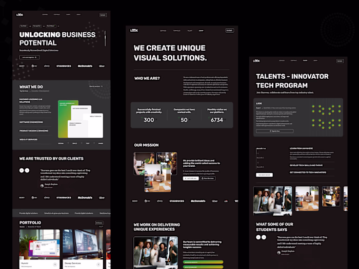 Landing Page Designs for Multiple Sectors