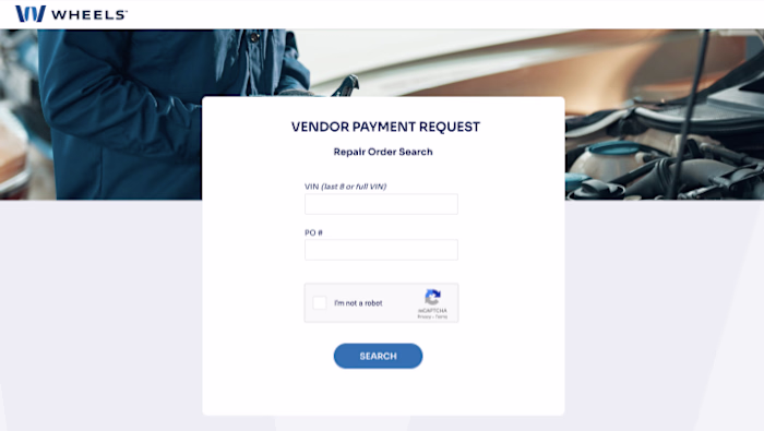Vendor Payment Portal - Wheels