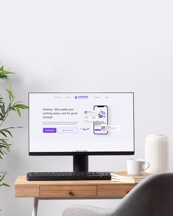 Karking Landing page