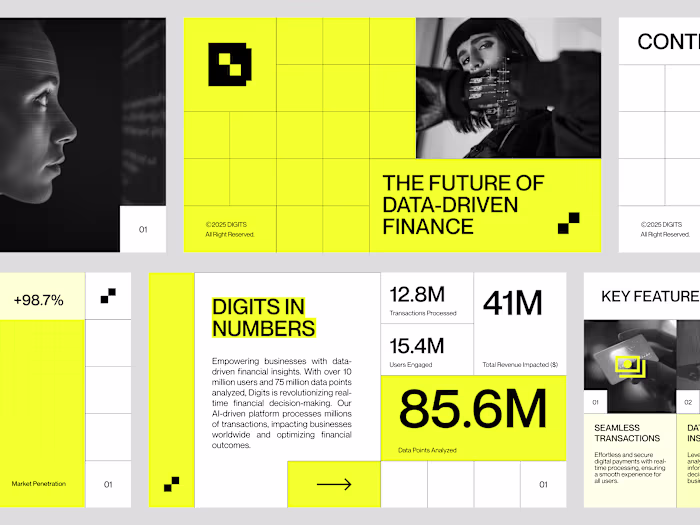 Pitch Deck Presentation - Digits