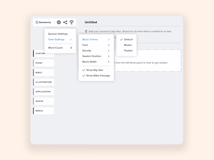 Block Editor Settings