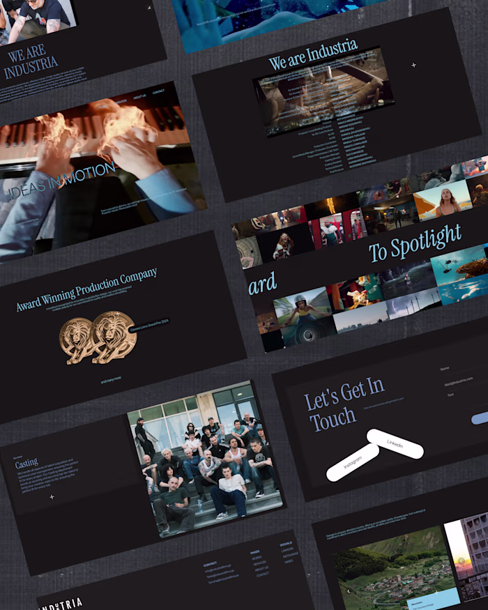 Latest web I made for production company. designed and devel...
