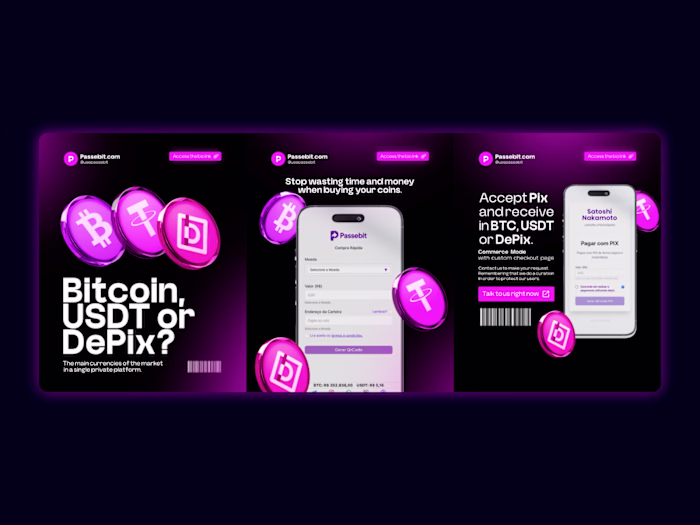 Campaign concepts for Passebit focused