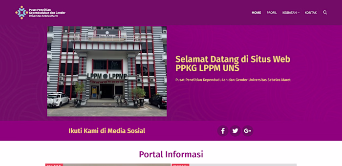 PPKG LPPM UNS - Website Redesign