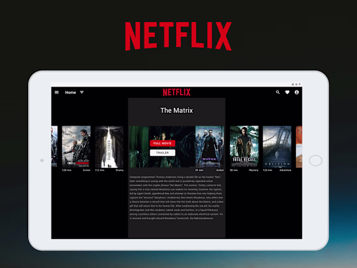 Netflix Video Streaming Responsive UI Redesign Concept