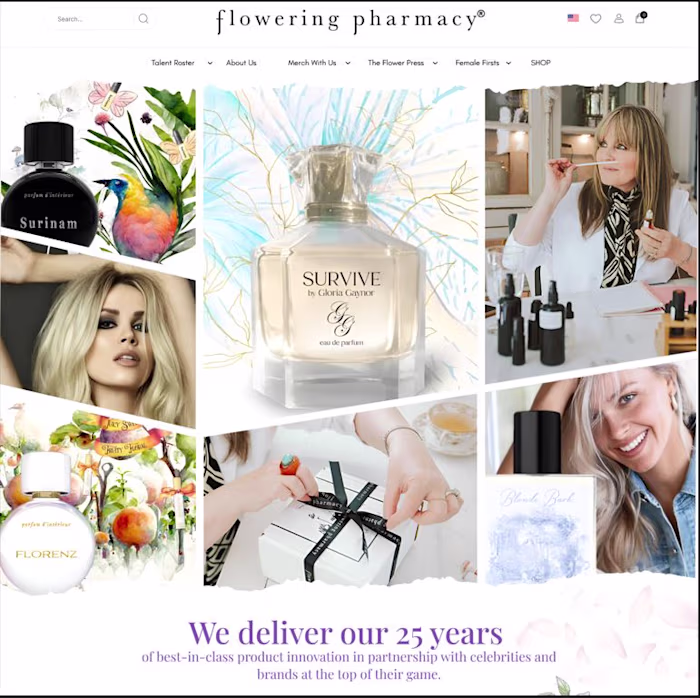 Luxury E-commerce Website Design for Flowering Pharmacy