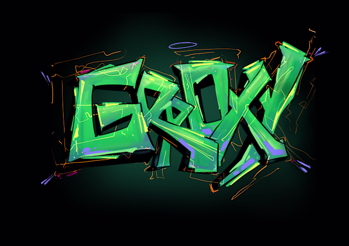A graffiti-style illustration made for