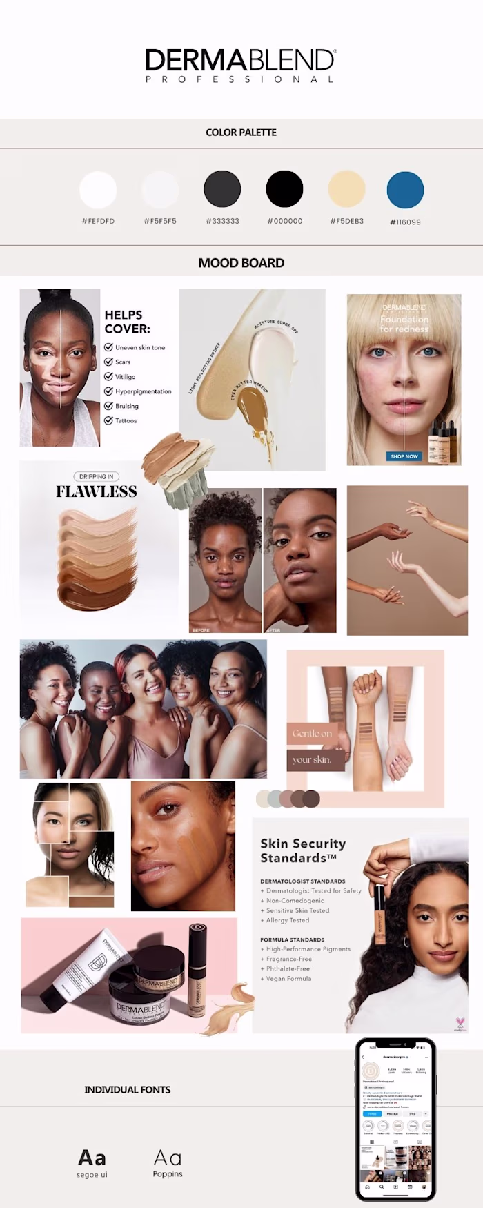 Dermablend Mood Board
