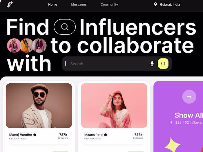 Influencer Collaboration Platform Design