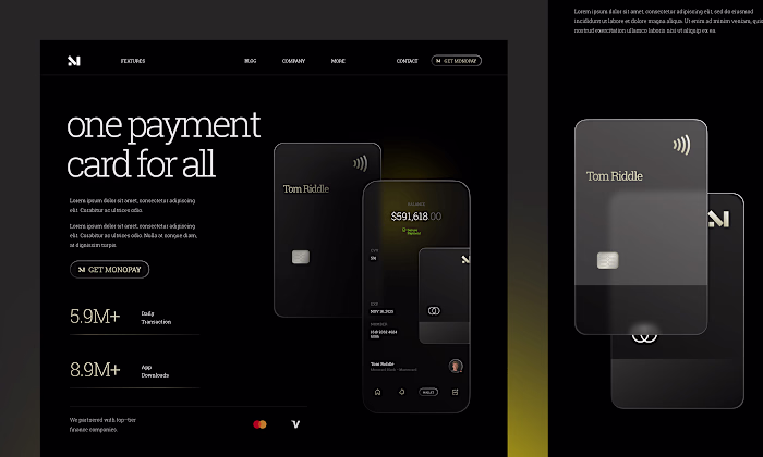 One Payment Card for all Website :: Behance