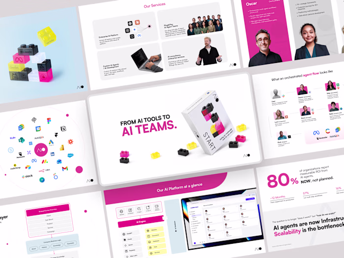 Enterprise Sales Deck Design for AIO AI Platform