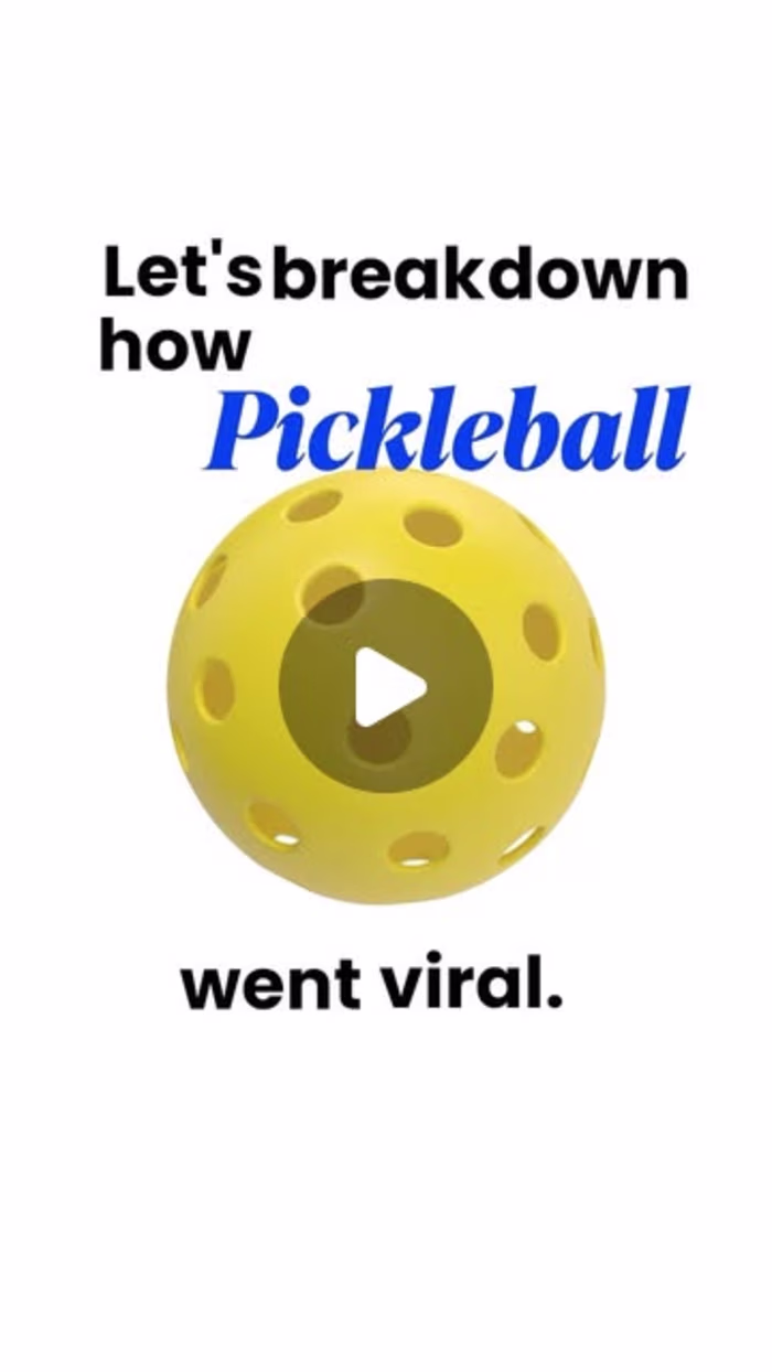 Pickleball Social Media Takeover