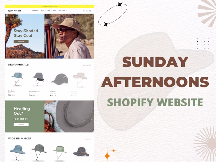 Sunday Afternoons | Shopify Website