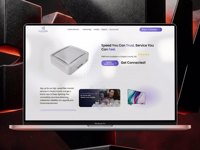 Culture Wireless Telecom Website (Webflow)