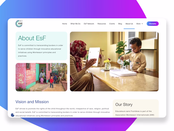 Montessori EsF Global Platform Development