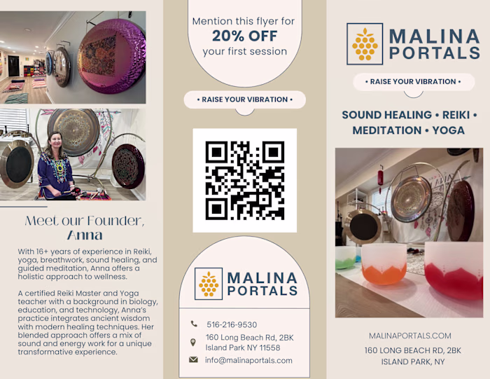 Tri-Fold Brochure - Wellness Studio