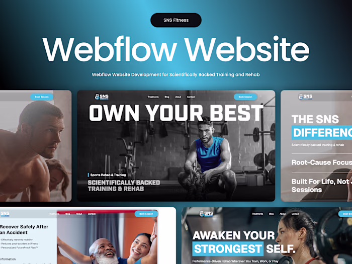 Fitness Brand Webflow Redesign Website | Webflow Web Development