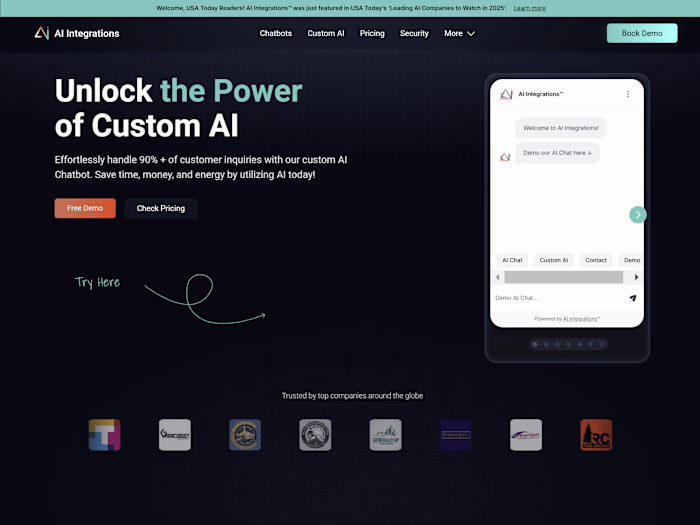 Ai Integration Website Design and development from scratch