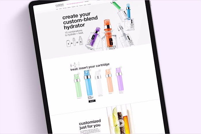 Clinique iD Interactive Landing Page