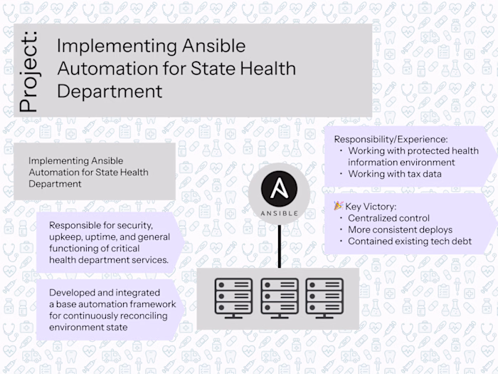 Implementing Ansible Automation for State Health Department