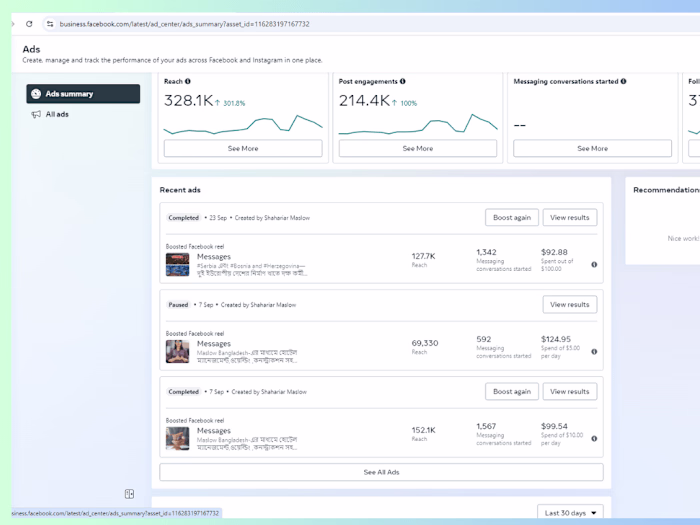 Sales-Driven Ad campaign Management