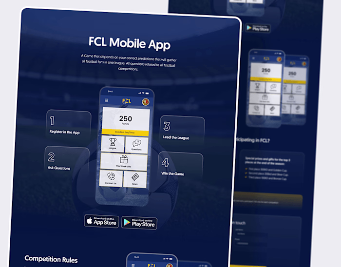 FCL (Landing page to app)