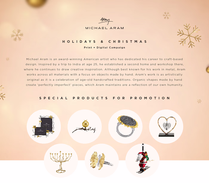 Holidays Campaign Michael Aram on Behance