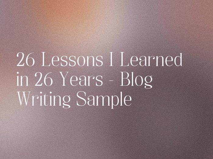 "Listicle" Blog Post Writing Sample