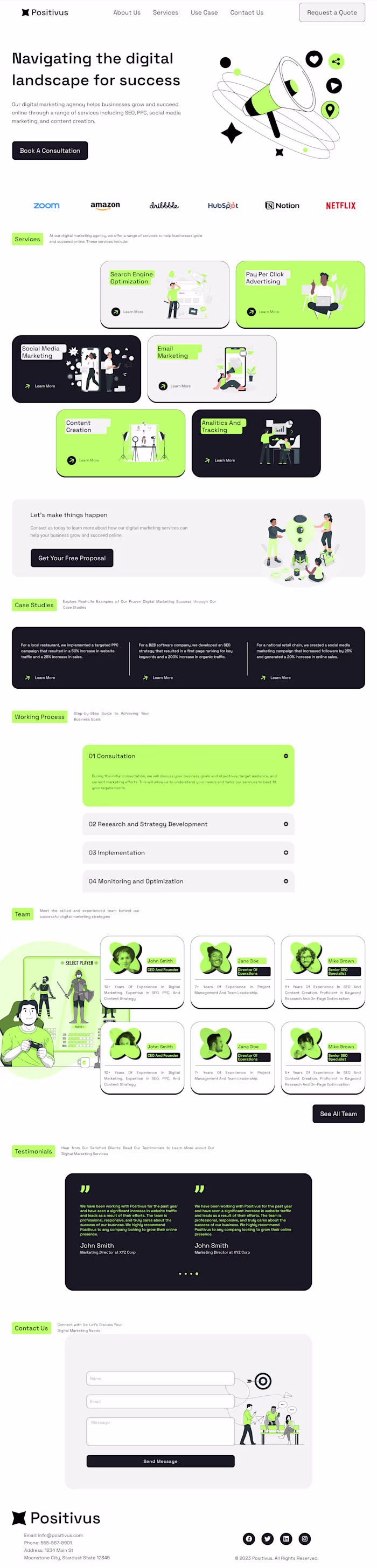 Figma to Elementor: Digital Agency Website