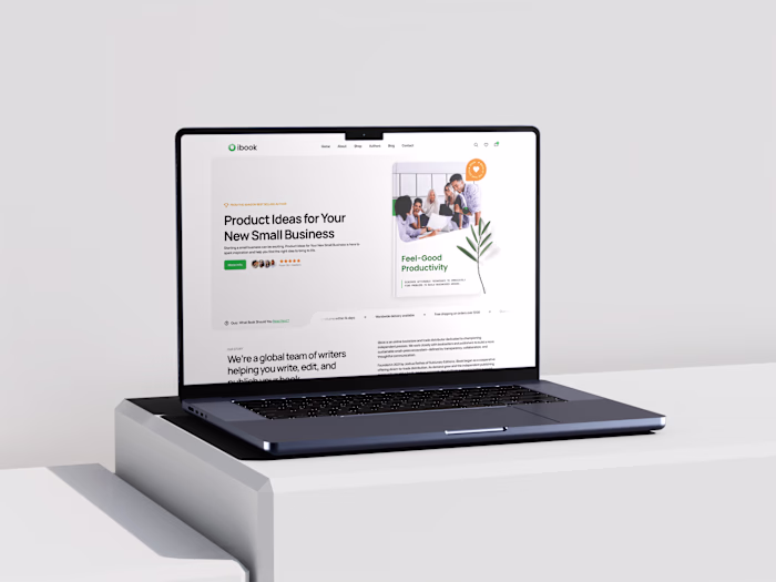 iBook: Web design for book store