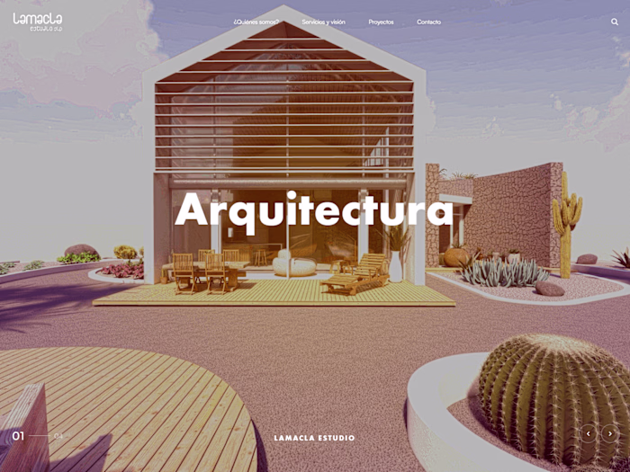 Modern WordPress corporate website for Lamacla Estudio