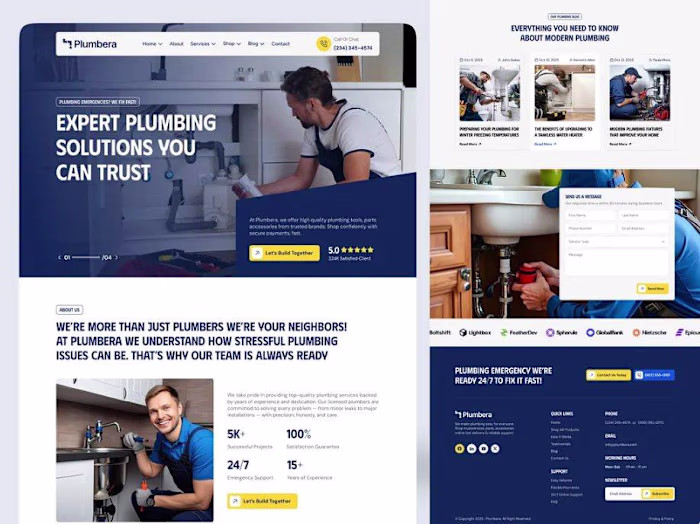 This is a service-based website